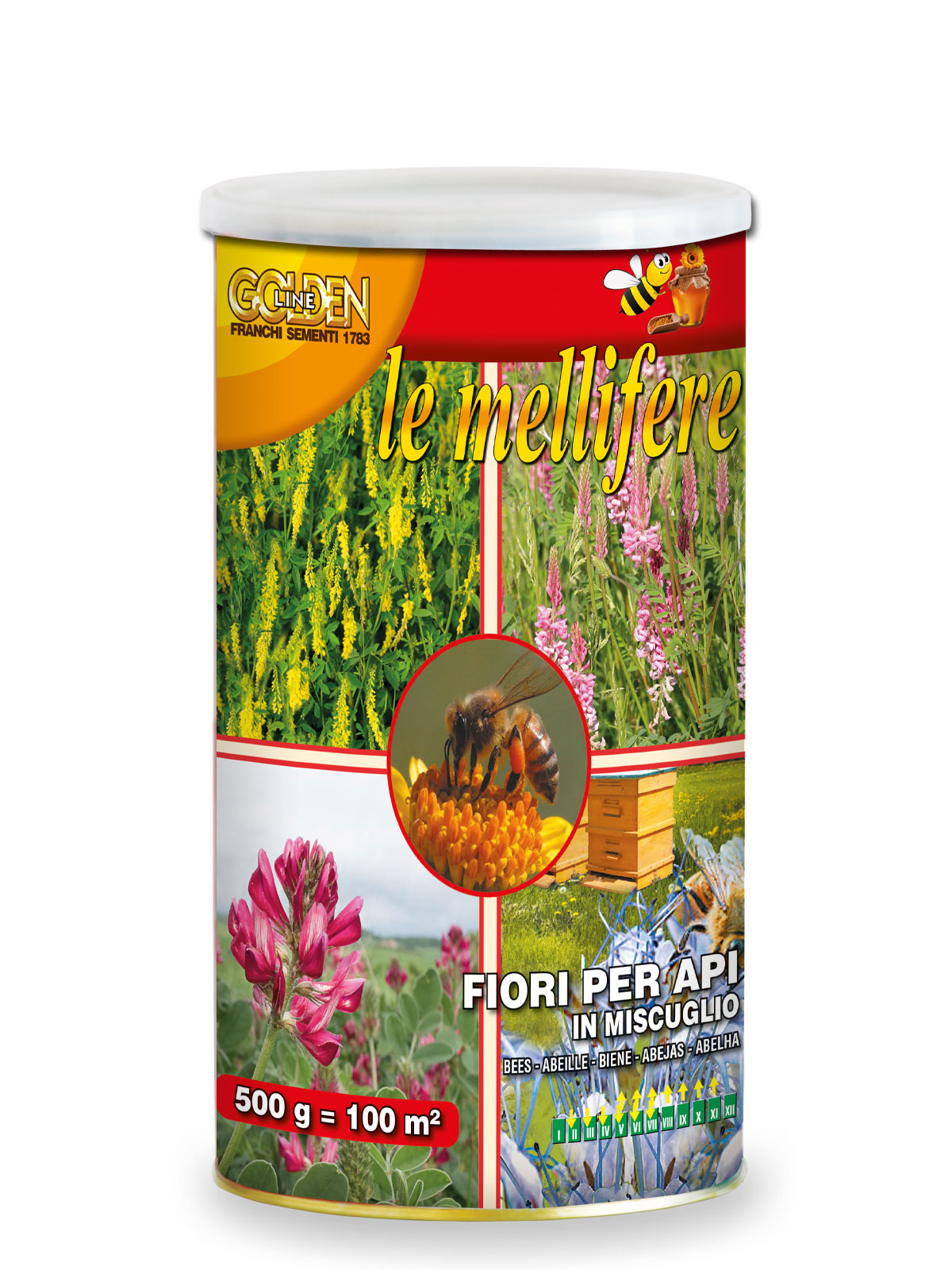 TNGL322-28 ΣΠΟΡΟΣ ΜΙΓΜΑ ΜΕΛΙΣΣΟΚΟΜΙΚΩΝ ΦΥΤΩΝ ΚΟΝΣΕΡΒΑ 500ΓΡ. - Image 1